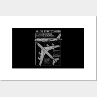 KC-135 Stratotanker Blueprint Posters and Art